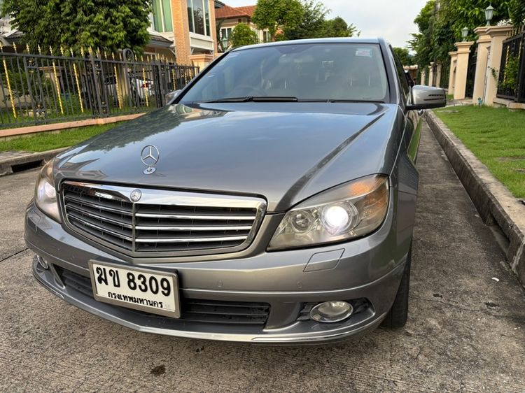Mercedes-Benz C-Class 2009 C200 Kompressor Sedan เบนซิน ไม่ติดแก๊ส เกียร์อัตโนมัติ เทา รูปที่ 2