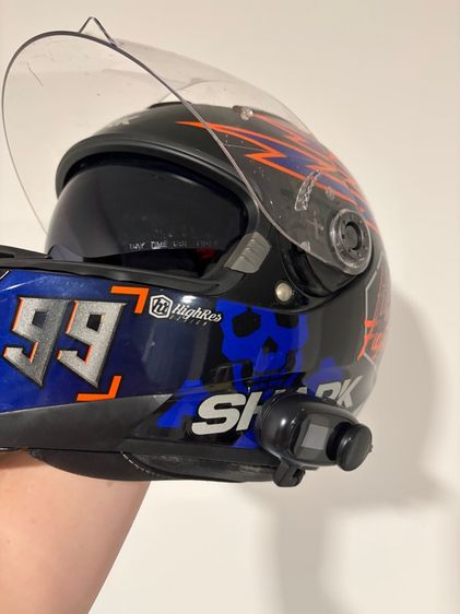 ส่งต่อหมวกกันน็อค Shark เบอร์ 99 มือสอง แถม Bluetooth หน้าจอ Digital ฟรี รูปที่ 2