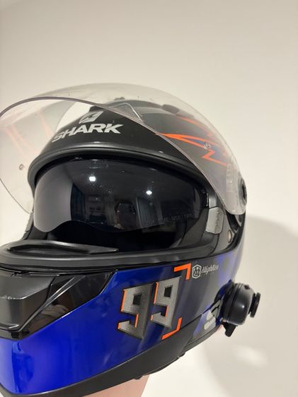 ส่งต่อหมวกกันน็อค Shark เบอร์ 99 มือสอง แถม Bluetooth หน้าจอ Digital ฟรี