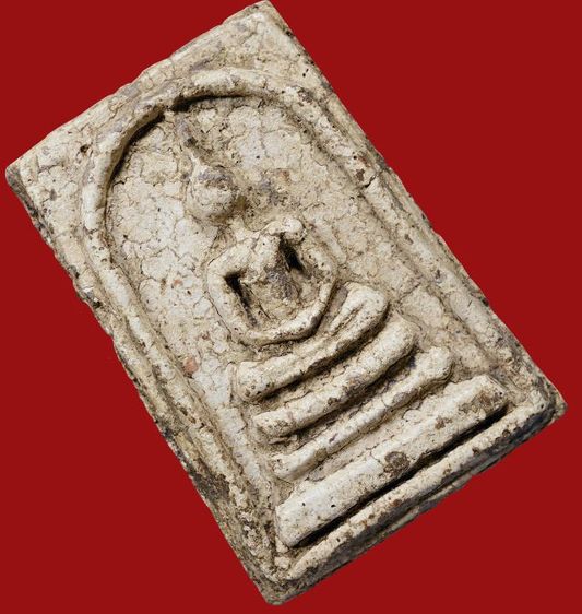 อกกระบอกใหญ่ - มีมวลสาร 1ในไม่กี่องค์  - พิมพ์สร้างน้อย - หายาก ให้เช่า พระบ้านสวยระดับติดเบอร์ พระสมเด็จวัดระฆัง พิมพ์เจดีย์ใหญ่ สองคลอง รูปที่ 13