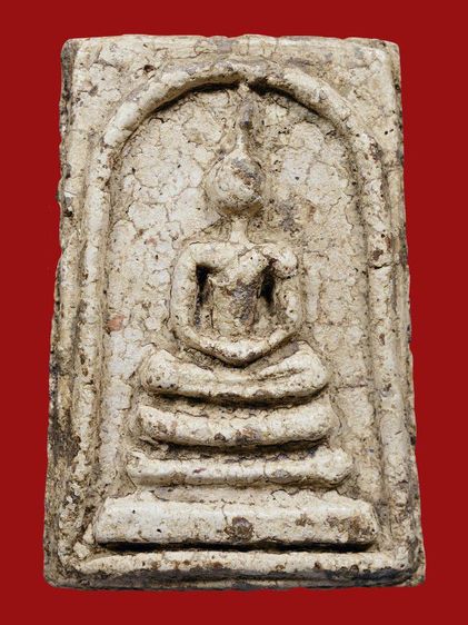 อกกระบอกใหญ่ - มีมวลสาร 1ในไม่กี่องค์  - พิมพ์สร้างน้อย - หายาก ให้เช่า พระบ้านสวยระดับติดเบอร์ พระสมเด็จวัดระฆัง พิมพ์เจดีย์ใหญ่ สองคลอง รูปที่ 5