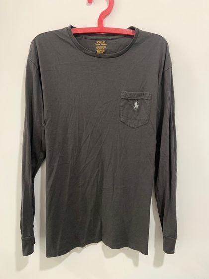 เสื้อแขนยาว POLO Ralph Lauren กระเป๋าอกซ้าย ปักม้าขาว แท้ 💯 size M ขนาด ธิอก 21 ยาว 27 นิ้ว สภาพดีมาก ทรงสวย ดีเทลดี เนื้อผ้านิ่มมาก