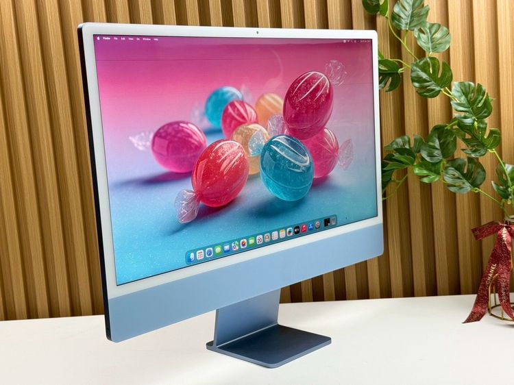 iMac 24-inch M1 2021 Ram8GB SSD256GB CPU8-Core GPU8-Core 4Ports Blue รูปที่ 3