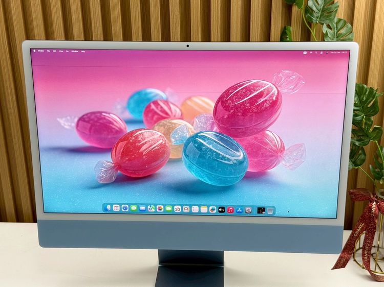 iMac 24-inch M1 2021 Ram8GB SSD256GB CPU8-Core GPU8-Core 4Ports Blue รูปที่ 5