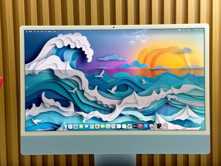 iMac 24-inch M1 2021 Ram8GB SSD256GB CPU8-Core GPU8-Core 4Ports Blue รูปที่ 5