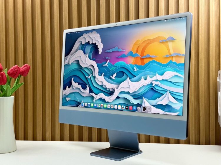 iMac 24-inch M1 2021 Ram8GB SSD256GB CPU8-Core GPU8-Core 4Ports Blue รูปที่ 2