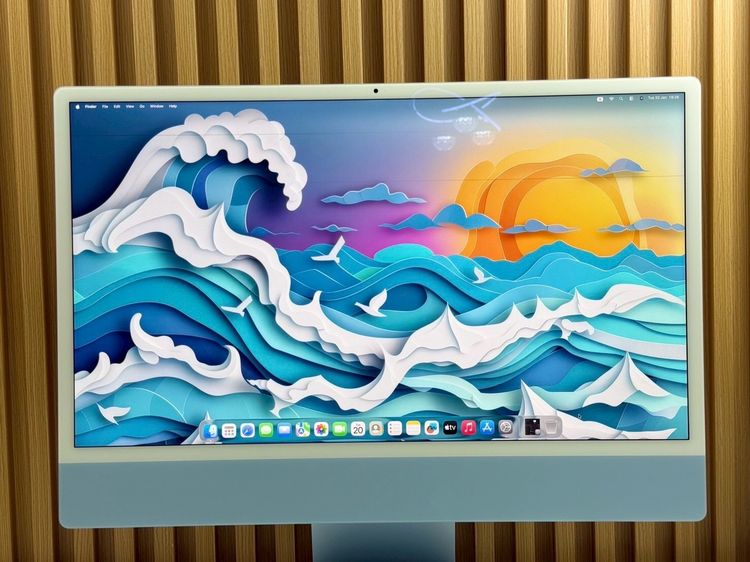 iMac 24-inch M1 2021 Ram8GB SSD256GB CPU8-Core GPU8-Core 4Ports Blue รูปที่ 4