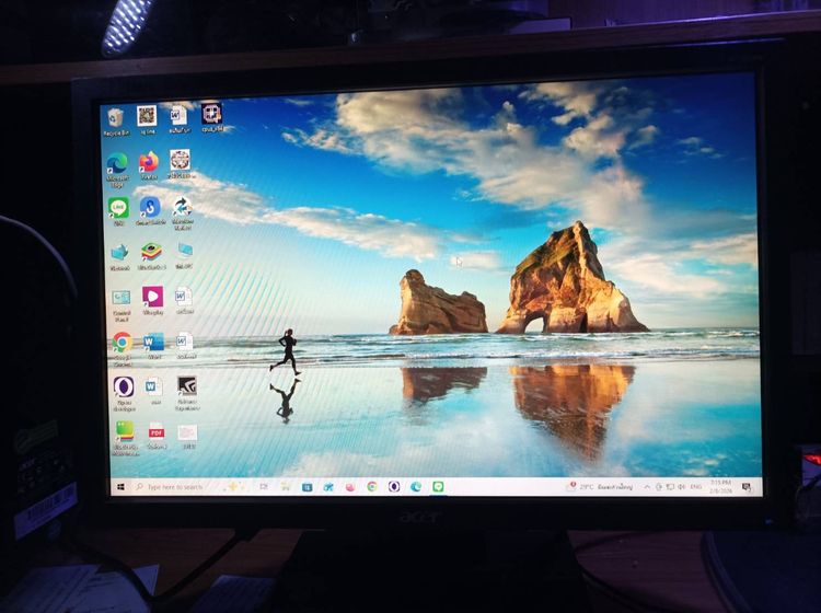 monitor ACER ขนาด 19" รุ่น v193w มีพอรท dvi vga ไร้เส้นไร้จุด พร้อมใช้งาน ขาย 490 บาท  รูปที่ 5