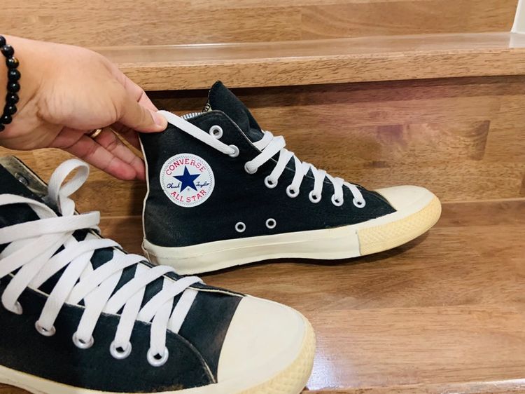 รองเท้า converse x comme des garçons play แท้ 💯 เบอร์ EU 41 cm 26 คนเท้า 25.5-26.5 cm ใส่ได้ครับ สภาพดีมาก พื้นเต็ม ทรงสวย หายากน่าสะลมครับ รูปที่ 3
