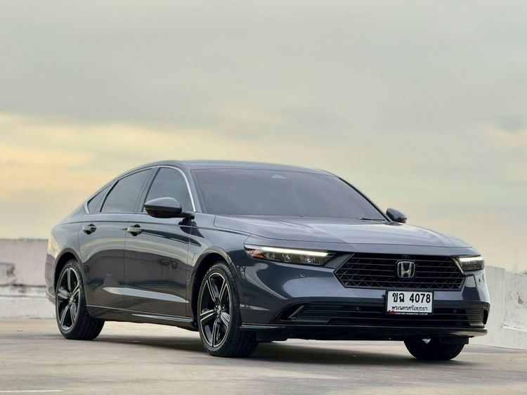 Honda Accord 2024 2.0 e:HEV EL Sedan ไฮบริด ไม่ติดแก๊ส เกียร์อัตโนมัติ เทา