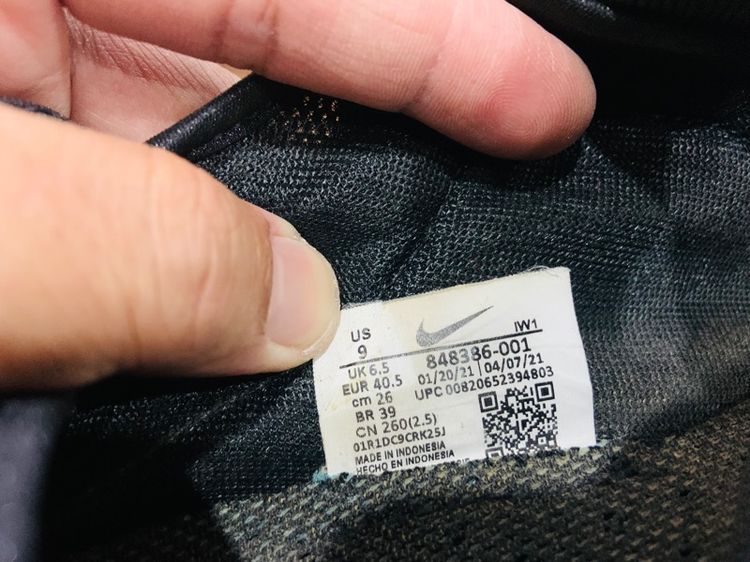 รองเท้า NIKE แท้ 💯 เบอร์ EU 40.5 cm 26 คนเท้า 25-26 cm ใส่ได้ครับ สภาพดีมาก พื้นเต็ม ทรงสวย หายากน่าสะลมครับ รูปที่ 7