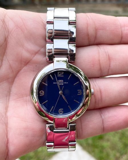 น้ำเงิน นาฬิกาBalenciaga Vintage Watch Paris Blue Dial (swiss made) แท้แบรนด์หรู 