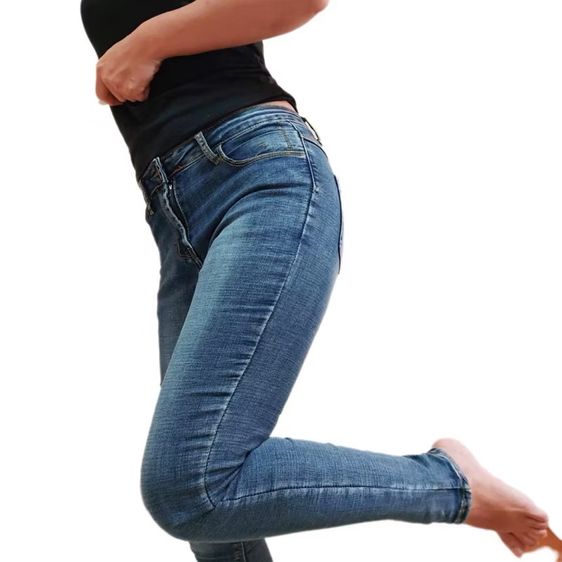 กางเกงยีนส์ ผู้หญิง ทั้งแบบ แต่งขาด และเรียบ เอี๊ยม ขายาว รูปที่ 2