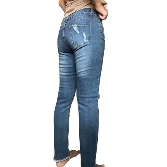 กางเกงยีนส์ ผู้หญิง ทั้งแบบ แต่งขาด และเรียบ เอี๊ยม ขายาว รูปที่ 16