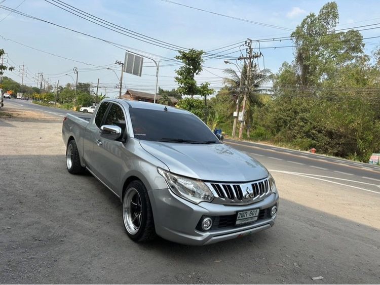 Mitsubishi Triton 2016 2.5 GLX Pickup ดีเซล ไม่ติดแก๊ส เกียร์ธรรมดา เทา รูปที่ 2
