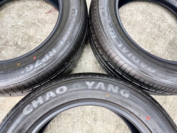 ยางถอดป้ายแดงขอบ 19” ยี่ห้อ CHAO YANG ขนาด 255-55R19 ปี 25 ตุ่มหน้ายางยังอยู่ครบ 