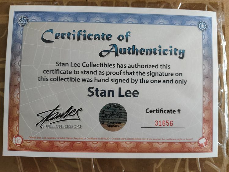 Stan Lee (Marvel) Framed and Autographed Photo with CoA รูปที่ 3