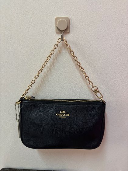 Coach Nolita 19 In Pebbled Leather สีดำ อะไหล่ทอง สภาพสวยกริบ รูปที่ 2