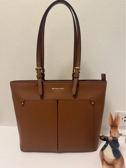 หญิง น้ำตาล หนังแท้ Michael Kors Bedford Large Pebbled Leather Tote