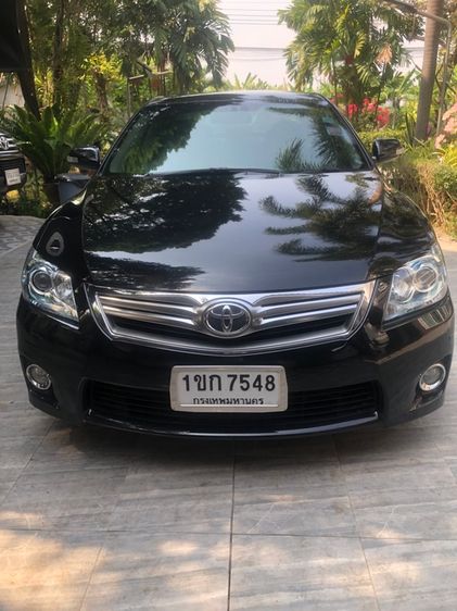 Toyota Camry 2011 2.4 Hybrid Sedan ไฮบริด ไม่ติดแก๊ส เกียร์อัตโนมัติ ดำ รูปที่ 2