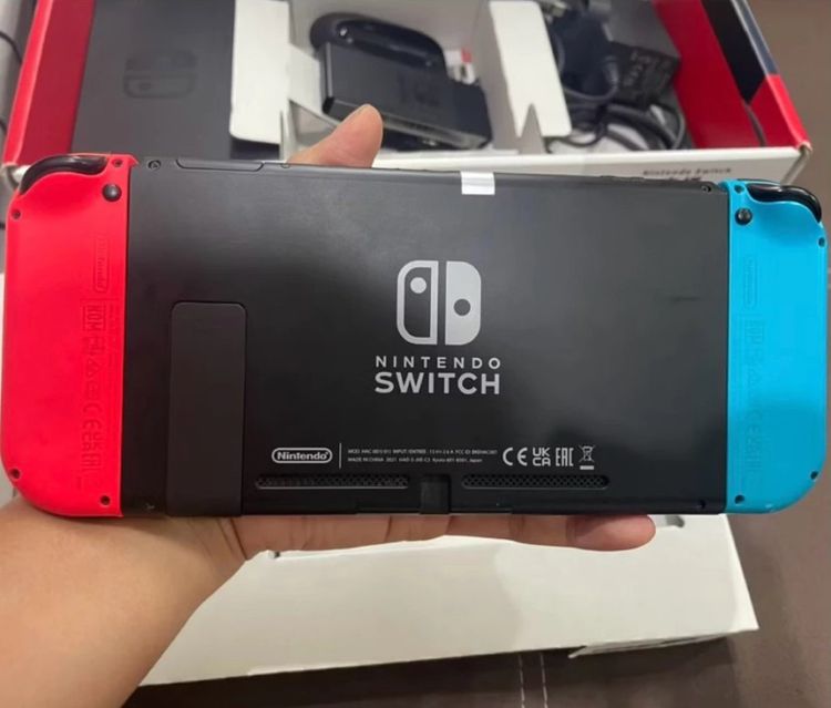nintendo switch v.2 กล่องแดง แบตอึด แปลง2ระบบ 128gb รูปที่ 3