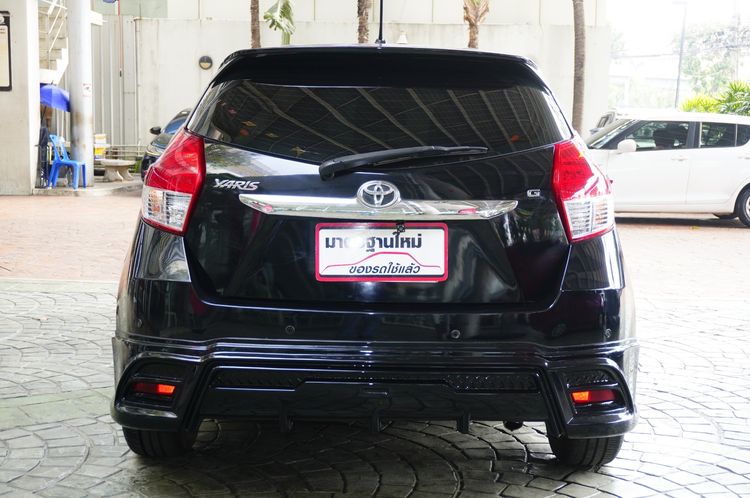 Toyota Yaris 2014 1.2 G Sedan เบนซิน ไม่ติดแก๊ส เกียร์อัตโนมัติ ดำ รูปที่ 4