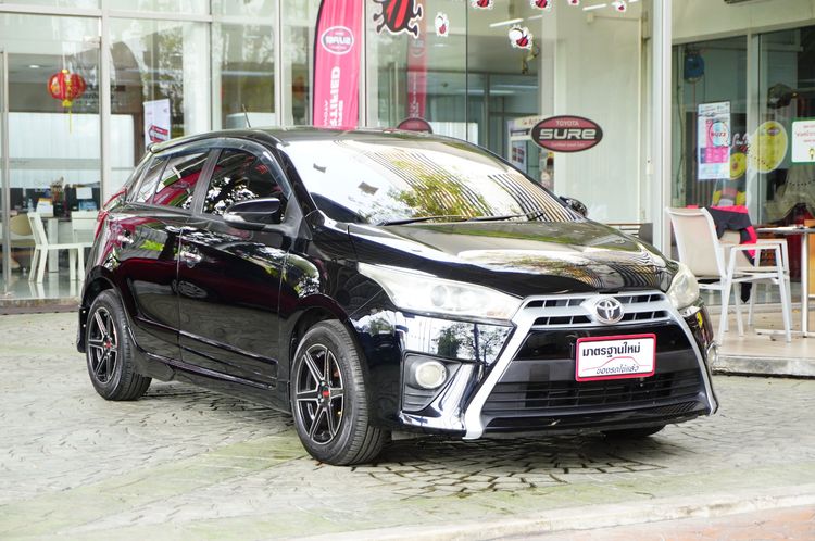 Toyota Yaris 2014 1.2 G Sedan เบนซิน ไม่ติดแก๊ส เกียร์อัตโนมัติ ดำ รูปที่ 3