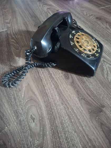 ขายโทรศัพท์แบบหมุนสีดำของเก่า วินเทจ รูปที่ 5