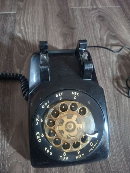 ขายโทรศัพท์แบบหมุนสีดำของเก่า วินเทจ รูปที่ 4