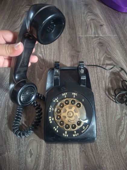 ขายโทรศัพท์แบบหมุนสีดำของเก่า วินเทจ รูปที่ 2
