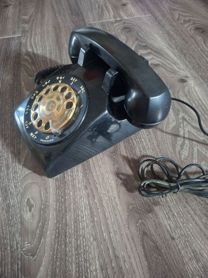 ขายโทรศัพท์แบบหมุนสีดำของเก่า วินเทจ รูปที่ 7