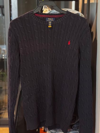 XL แขนยาว เสื้อไหมพรม Polo ralph lauren Cable-knit Cotton Sweater
