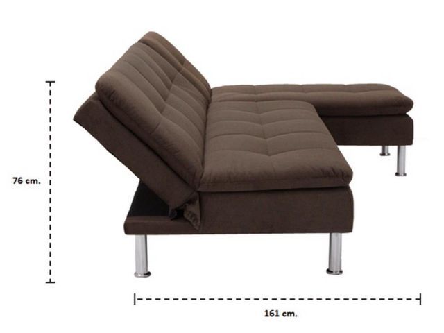 โซฟามือสอง โซฟาเข้ามุม โซฟาเบด โซฟาแอล (L) YONO ขนาด 241 x 145 x 88 ซม. รูปที่ 6