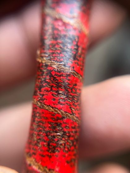 ตะกรุดตะกั่วยาว 3.8 นิ้วลงรักชาติแดงมันมันไม่ทราบที่(มีสินค้าหลายรายการกดเข้ามาดูในโปรไฟล์ได้เลยครับ) รูปที่ 7