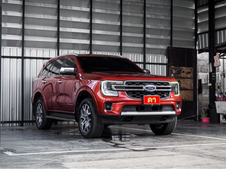Ford Everest 2023 2.0 Bi-Turbo Titanium+ Utility-car ดีเซล ไม่ติดแก๊ส เกียร์อัตโนมัติ ส้ม รูปที่ 3
