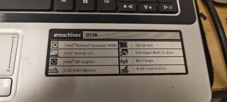 อื่นๆ ไม่ใช่ 4 กิกะไบต์ วินโดว์ USB โน๊ตบุ๊ค emachines