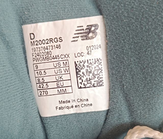 ขาย New balance 2002R สี ขาว เขียว size 42.5-270mm ของแท้ สภาพสวย นิยม รูปที่ 8