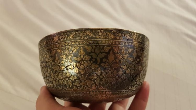 ขันถมทอง สวย กว้าง 5 นิ้ว