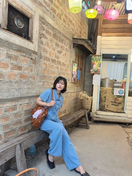 แขนสั้น ฟ้า EU 37 ยีนส์ อื่นๆ ชุดเสื้อกางเกง