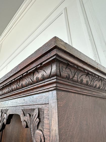 ตู้เก็บของ สไตล์วินเทจ 3 บานเปิด งานแกะสลักลาย ขาสิงห์ รูปที่ 8