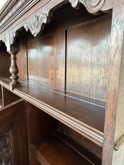 ตู้เก็บของ สไตล์วินเทจ 3 บานเปิด งานแกะสลักลาย ขาสิงห์ รูปที่ 6