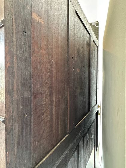 ตู้เก็บของ สไตล์วินเทจ 3 บานเปิด งานแกะสลักลาย ขาสิงห์ รูปที่ 3