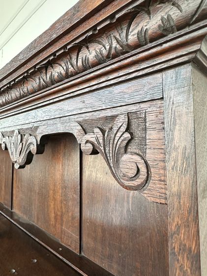 ตู้เก็บของ สไตล์วินเทจ 3 บานเปิด งานแกะสลักลาย ขาสิงห์ รูปที่ 7