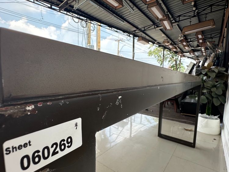 โต๊ะโชว์สินค้า (กว้าง 180 CM.) ท็อปหินเทียมสีน้ำตาล  รูปที่ 5