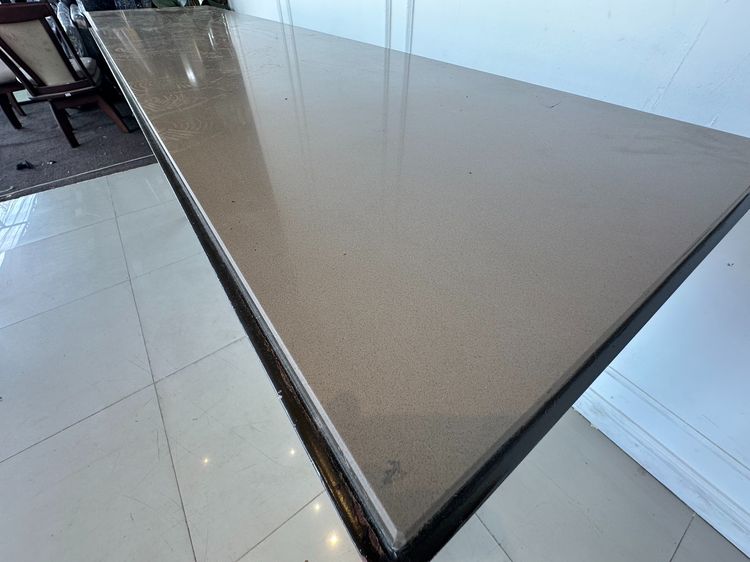 โต๊ะโชว์สินค้า (กว้าง 180 CM.) ท็อปหินเทียมสีน้ำตาล  รูปที่ 7