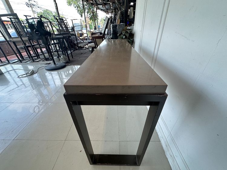 โต๊ะโชว์สินค้า (กว้าง 180 CM.) ท็อปหินเทียมสีน้ำตาล  รูปที่ 6