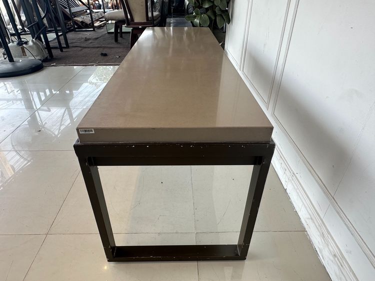 โต๊ะโชว์สินค้า (กว้าง 160 CM.) ท็อปหินเทียมสีน้ำตาล  รูปที่ 5