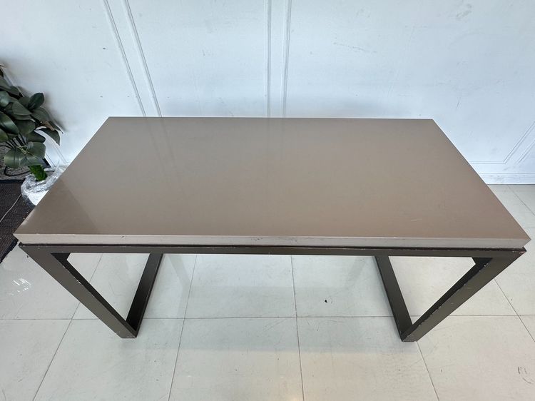 โต๊ะโชว์สินค้า (กว้าง 150 CM.) ท็อปหินเทียมสีน้ำตาล รูปที่ 5