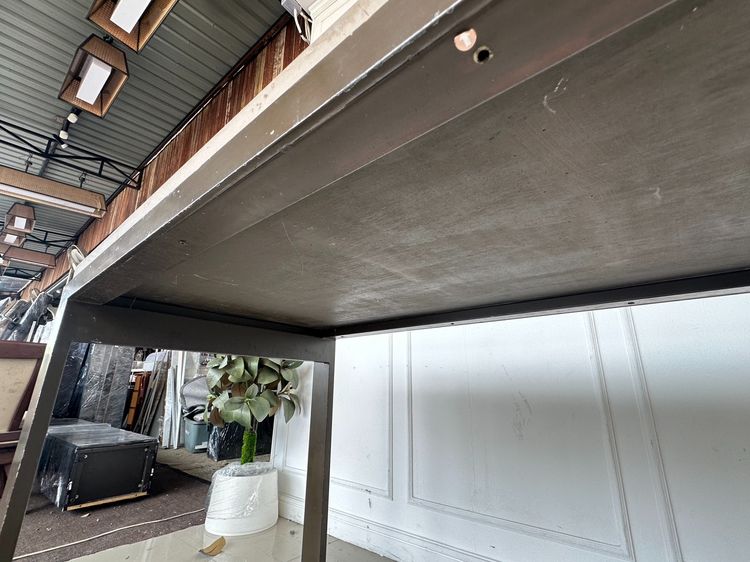 โต๊ะโชว์สินค้า (กว้าง 150 CM.) ท็อปหินเทียมสีน้ำตาล รูปที่ 9