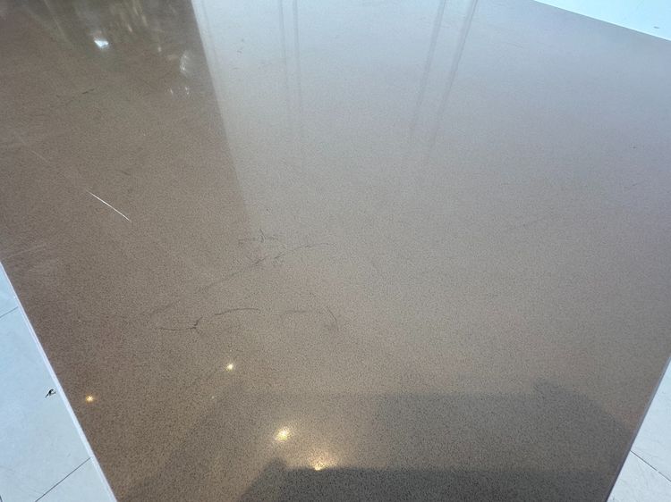 โต๊ะโชว์สินค้า (กว้าง 150 CM.) ท็อปหินเทียมสีน้ำตาล รูปที่ 6